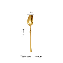 Load image into Gallery viewer, Allthingscurated Bright Gold stainless steel flatware
