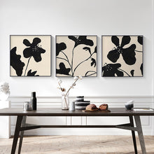 Load image into Gallery viewer, Allthingscurated Black White Orchid Flower Canvas Prints
