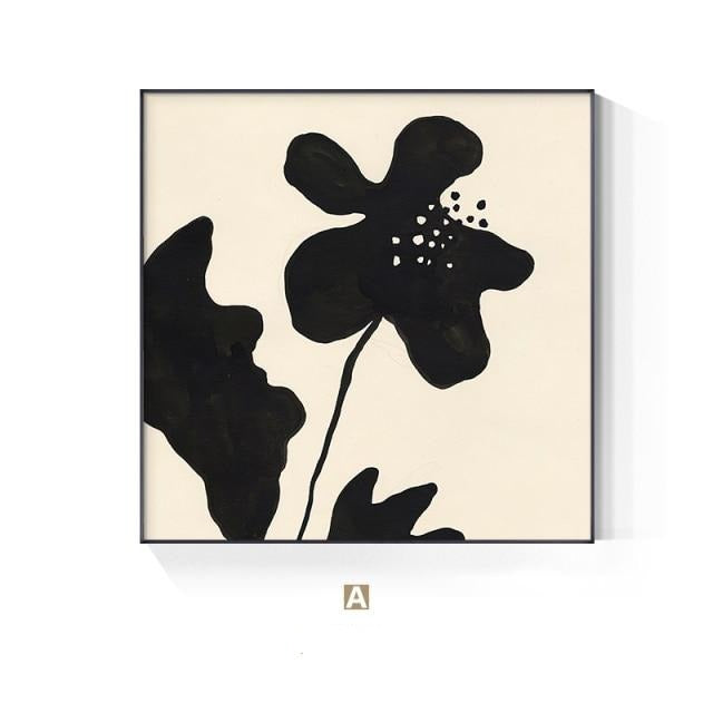Allthingscurated Black White Orchid Flower Canvas Prints