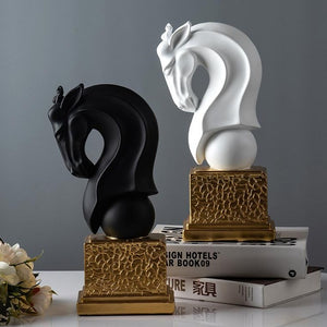 Majestic Horse Head Statue