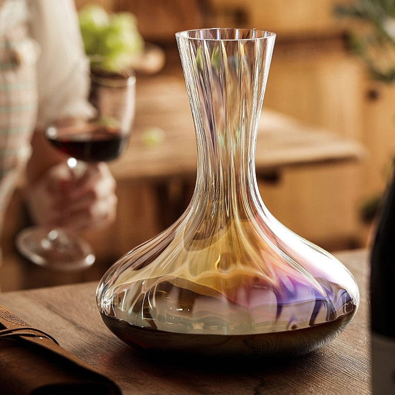 Iridescent Ripple Decanter